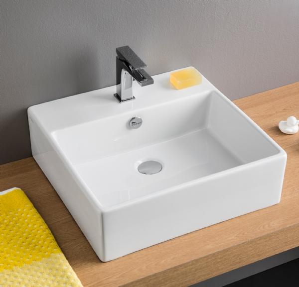 Lavabo Boxo 1010 Slim 50 håndvask t/væg eller bord Lavabo Boxo 1010 Slim 50 håndvask t/væg eller bord