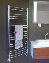 Kriss Apollo Buet håndklædetørrer - 50x118 cm - Krom Kriss Apollo Buet håndklædetørrer - 50x118 cm - Krom