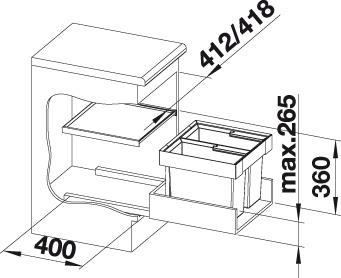 Blanco Flexon II 45/2 affaldssystem Blanco Flexon II 45/2 affaldssystem