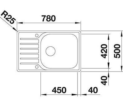 Blanco Lantos XL6S-IF Compact MX køkkenvask - Rustfrit stål Blanco Lantos XL6S-IF Compact MX køkkenvask - Rustfrit stål