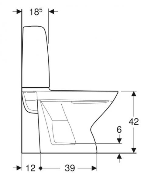 Ifö Spira 6262 toilet m/Ifö clean, RIMfree og universallås - Limning Ifö Spira 6262 toilet m/Ifö clean, RIMfree og universallås - Limning