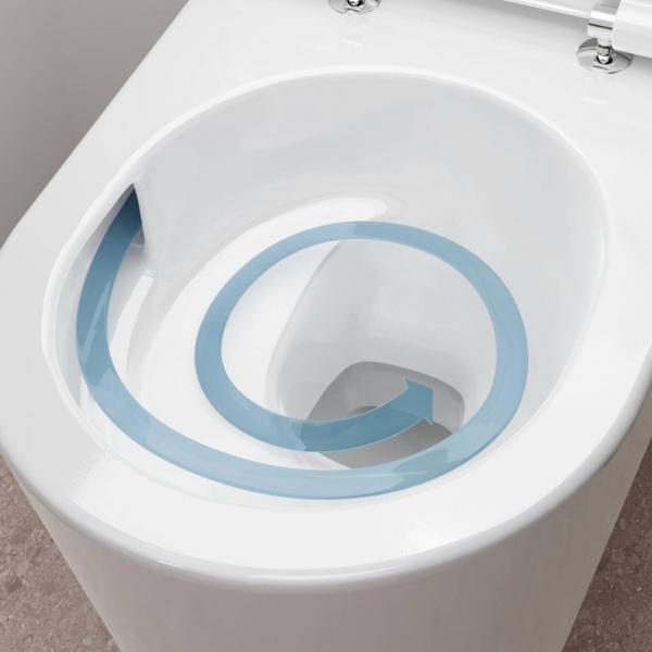 hansgrohe EluPura S væghængt toilet inkl. sæde, AquaHelix og antibakteriel glasur hansgrohe EluPura S væghængt toilet inkl. sæde, AquaHelix og antibakteriel glasur