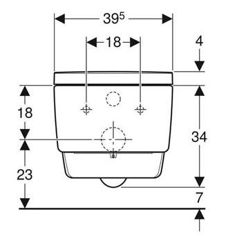 Geberit AquaClean Mera Comfort væghængt bidettoilet m/Turboflush og  KeraTect Geberit AquaClean Mera Comfort væghængt bidettoilet m/Turboflush og  KeraTect