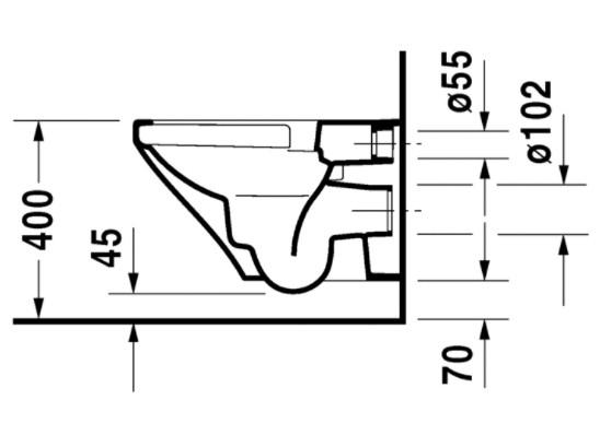 Duravit DuraStyle væghængt toilet inkl. sæde m/softclose Duravit DuraStyle væghængt toilet inkl. sæde m/softclose