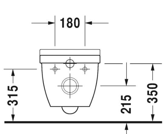 Duravit Starck 3 Rimless væghængt toilet m/sæde Duravit Starck 3 Rimless væghængt toilet m/sæde