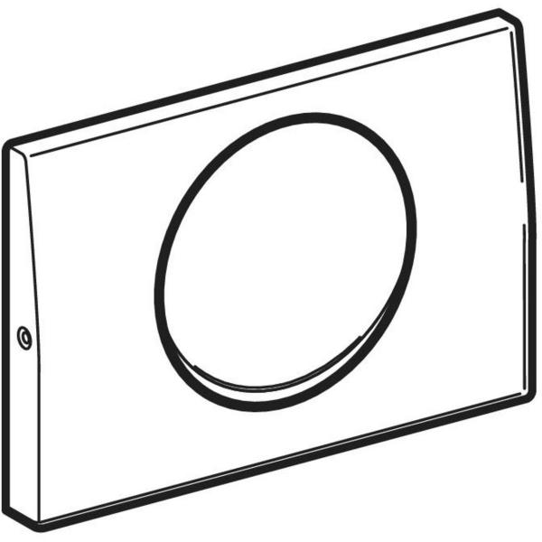 Geberit Delta 10 betjeningsplade til skyl-stop-skylning - Rustfrit stål Geberit Delta 10 betjeningsplade til skyl-stop-skylning - Rustfrit stål