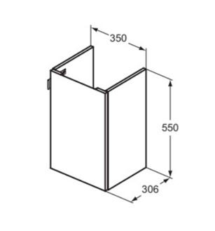 Ideal Standard 35 badeværelsesmøbel - Mat sort Ideal Standard 35 badeværelsesmøbel - Mat sort