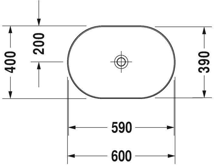 Duravit Luv 60 fritstående bowlevask - Uden hanehul - Wondergliss Duravit Luv 60 fritstående bowlevask - Uden hanehul - Wondergliss