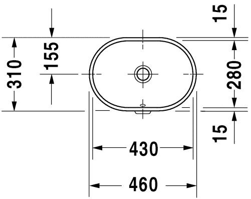 Duravit Foster 43 håndvask t/underlimning - Uden hanehul Duravit Foster 43 håndvask t/underlimning - Uden hanehul