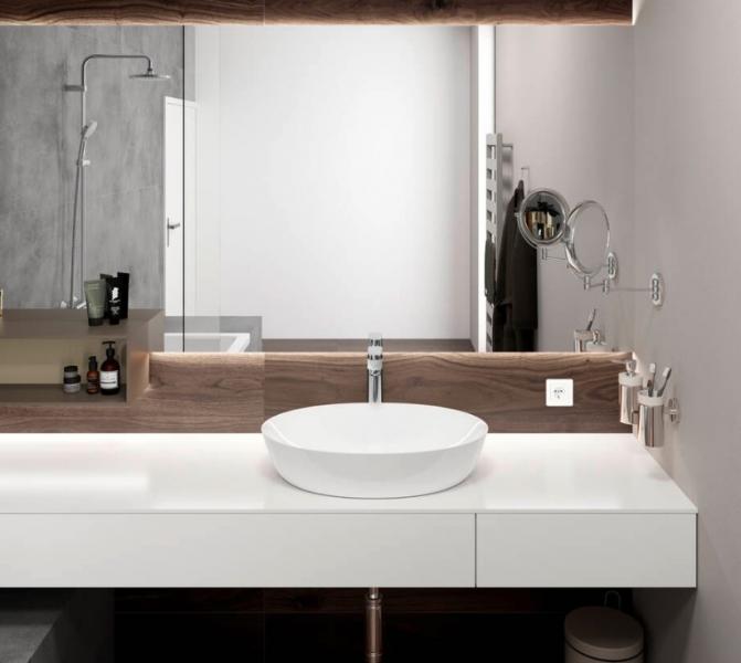 hansgrohe Vernis Blend håndvaskarmatur til bowlevask 190 m/løft-op- bundventil i metal - Krom hansgrohe Vernis Blend håndvaskarmatur til bowlevask 190 m/løft-op- bundventil i metal - Krom