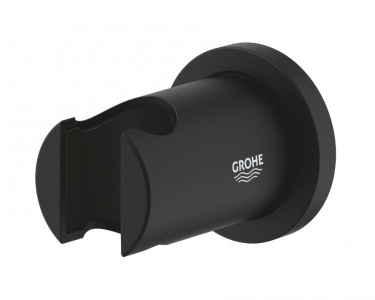 Grohe Rainshower bruseholder m/rosette - Mat sort Grohe Rainshower bruseholder m/rosette - Mat sort