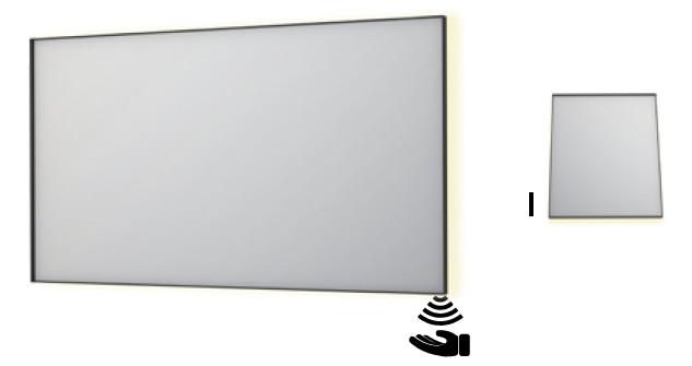 Sanibell Ink SP32 firkantet spejl m/backlight, varme og sensor 140 x 80 cm - Børstet mat guld Sanibell Ink SP32 firkantet spejl m/backlight, varme og sensor 140 x 80 cm - Børstet mat guld