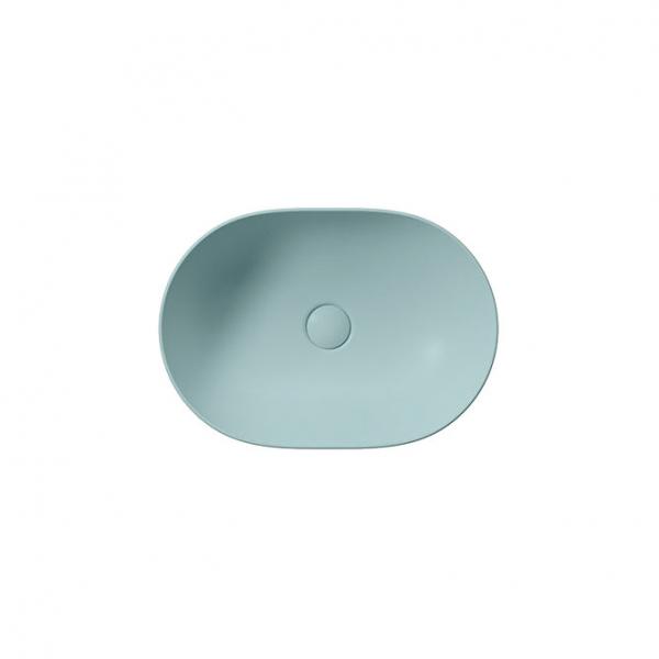 GSI Pura 50 oval fritstående bowlevask - Uden hanehul - Ghiaccio GSI Pura 50 oval fritstående bowlevask - Uden hanehul - Ghiaccio