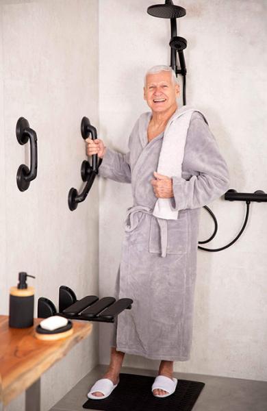 Ridder Assistent 2 badekarsgreb m/sugekop - Sort Ridder Assistent 2 badekarsgreb m/sugekop - Sort