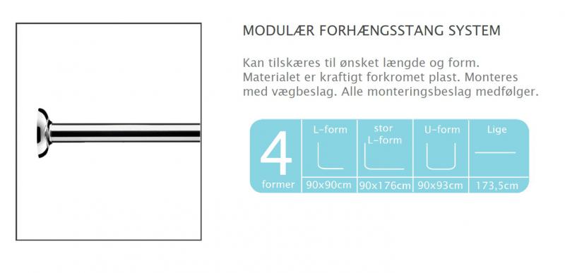 Hefe Modulær forhængsstang system Hefe Modulær forhængsstang system
