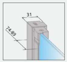 Strømberg Noma 83 dobbelt badekarvæg - Klart glas/mat sort Strømberg Noma 83 dobbelt badekarvæg - Klart glas/mat sort