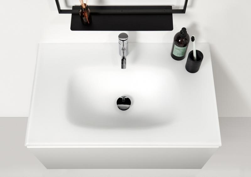 Bath 101 møbelvask i glas - Mat hvid Bath 101 møbelvask i glas - Mat hvid