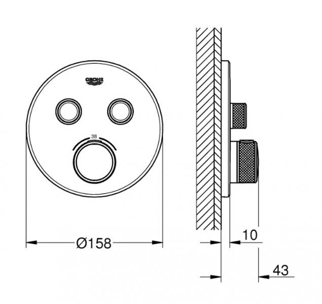 Grohe SmartControl komplet brusesystem m/Rainshower 310 og SmartActive til indbygning - Børstet Warm Sunset Grohe SmartControl komplet brusesystem m/Rainshower 310 og SmartActive til indbygning - Børstet Warm Sunset