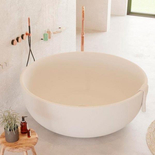 Ideavit Solidround fritstående badekar Ø135 cm - Mat hvid Ideavit Solidround fritstående badekar Ø135 cm - Mat hvid