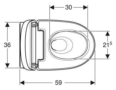 Geberit AquaClean Mera Comfort væghængt bidettoilet m/Turboflush og  KeraTect Geberit AquaClean Mera Comfort væghængt bidettoilet m/Turboflush og  KeraTect