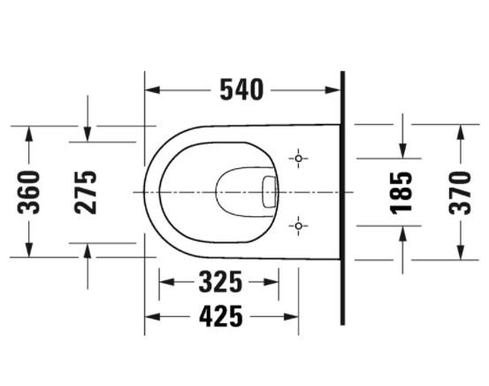 Duravit D-Neo væghængt toilet m/RIMless og toiletsæde m/softclose Duravit D-Neo væghængt toilet m/RIMless og toiletsæde m/softclose