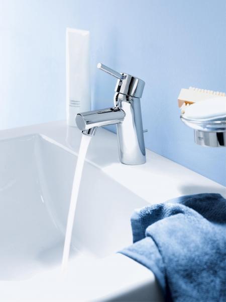 Grohe Concetto håndvaskarmatur m/bundventil og Ecojoy Grohe Concetto håndvaskarmatur m/bundventil og Ecojoy