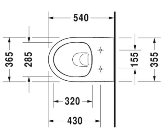 Duravit No. 1 Rimless toiletpakke inkl. sæde m/softclose, cisterne og kobber betjening Duravit No. 1 Rimless toiletpakke inkl. sæde m/softclose, cisterne og kobber betjening