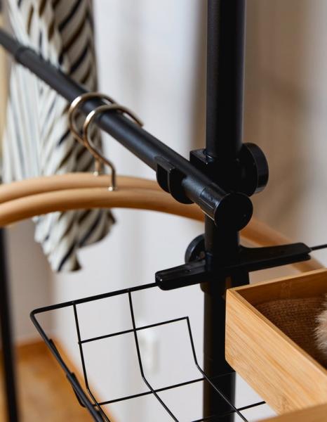 Wenko Hercules teleskopsystem til garderobe Duo 164-215 cm - Sort Wenko Hercules teleskopsystem til garderobe Duo 164-215 cm - Sort