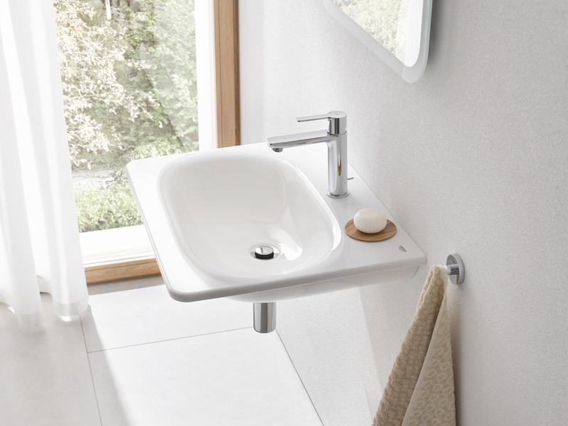 Grohe Lineare New håndvaskarmatur m/push open bundventil - Krom Grohe Lineare New håndvaskarmatur m/push open bundventil - Krom