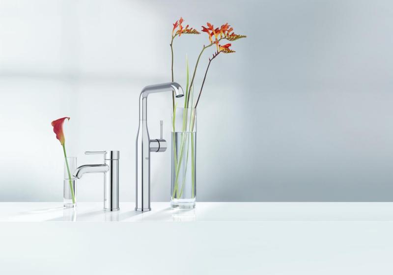 Grohe Essence New håndvaskarmatur m/bundventil - Supersteel Grohe Essence New håndvaskarmatur m/bundventil - Supersteel