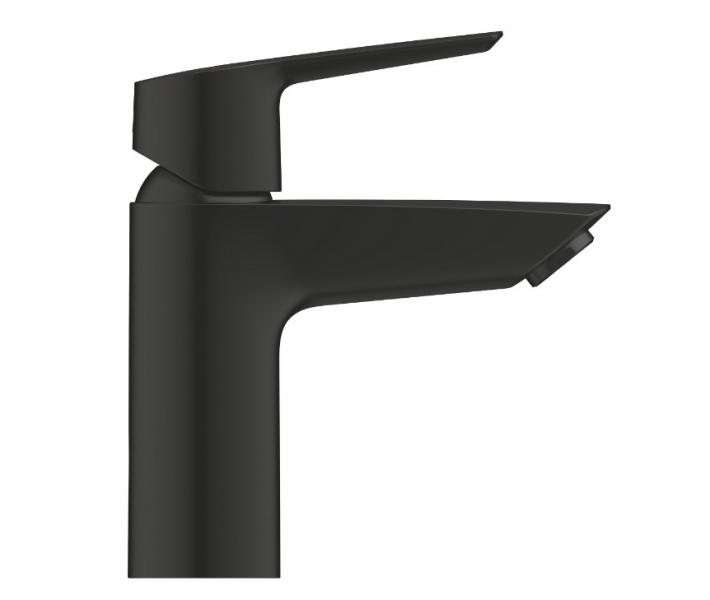 Grohe Start S håndvaskarmatur m/koldstart og push open bundventil - Mat sort Grohe Start S håndvaskarmatur m/koldstart og push open bundventil - Mat sort