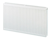 Kompakt radiator med sidegavle og dækrist (toprist)